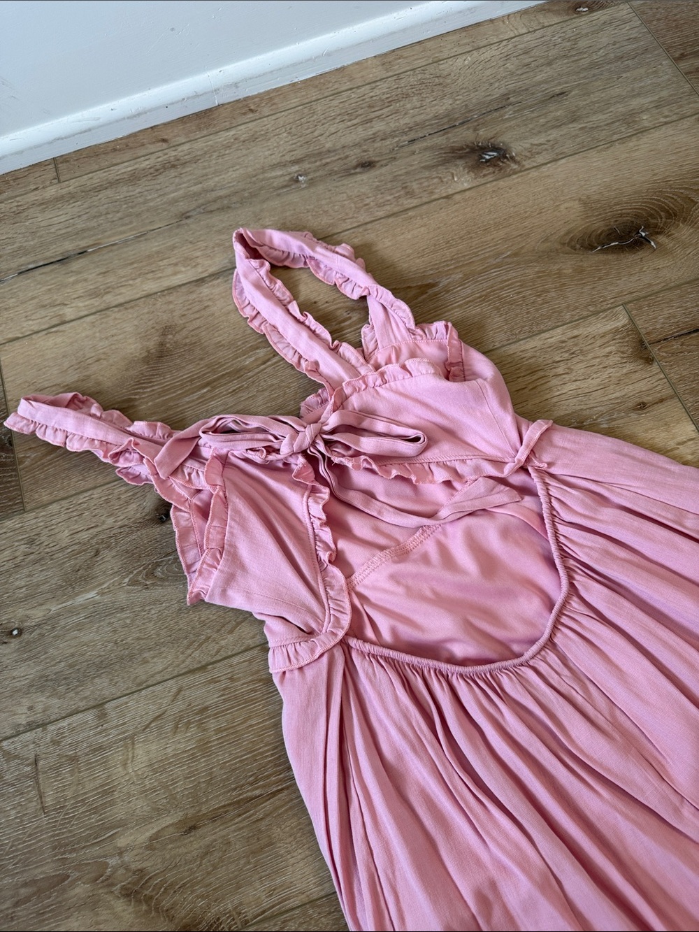 miami Pink Ruffle-Strap Mini Dress - Picture 5 of 6